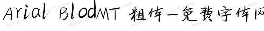 Arial BlodMT 粗体字体转换